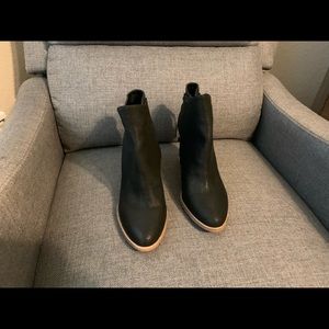 Vince Camuto Black Silk Goat Boots